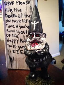 Original hand-painted gnome by Acacia Levin.