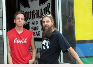 Josh Schleupner and Mike Franklin, founders of Baltimore's Ratscape Festival. (Photo by Mary Spiro)